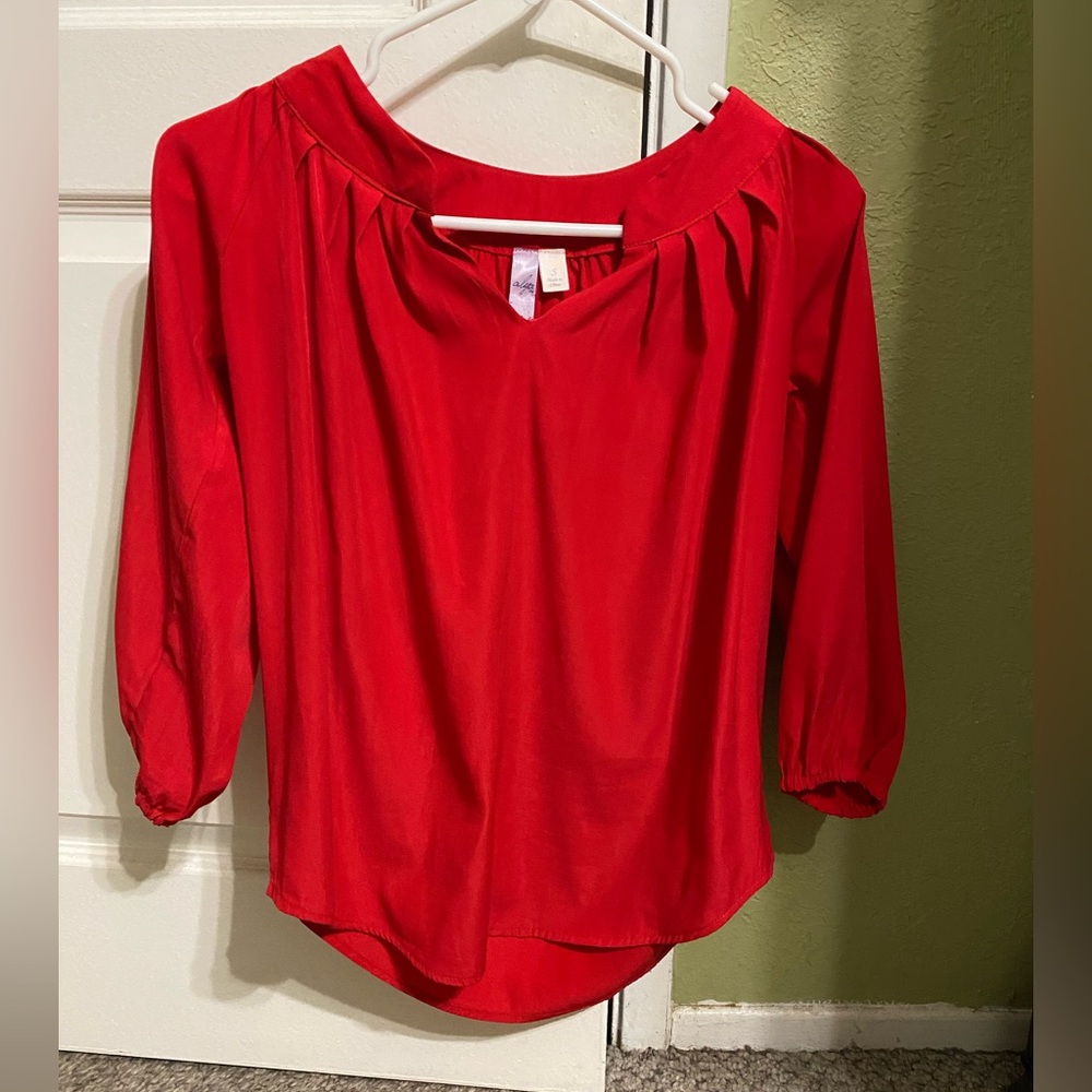 Alya red blouse size Small